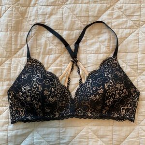 aerie wireless racerback bra 36b